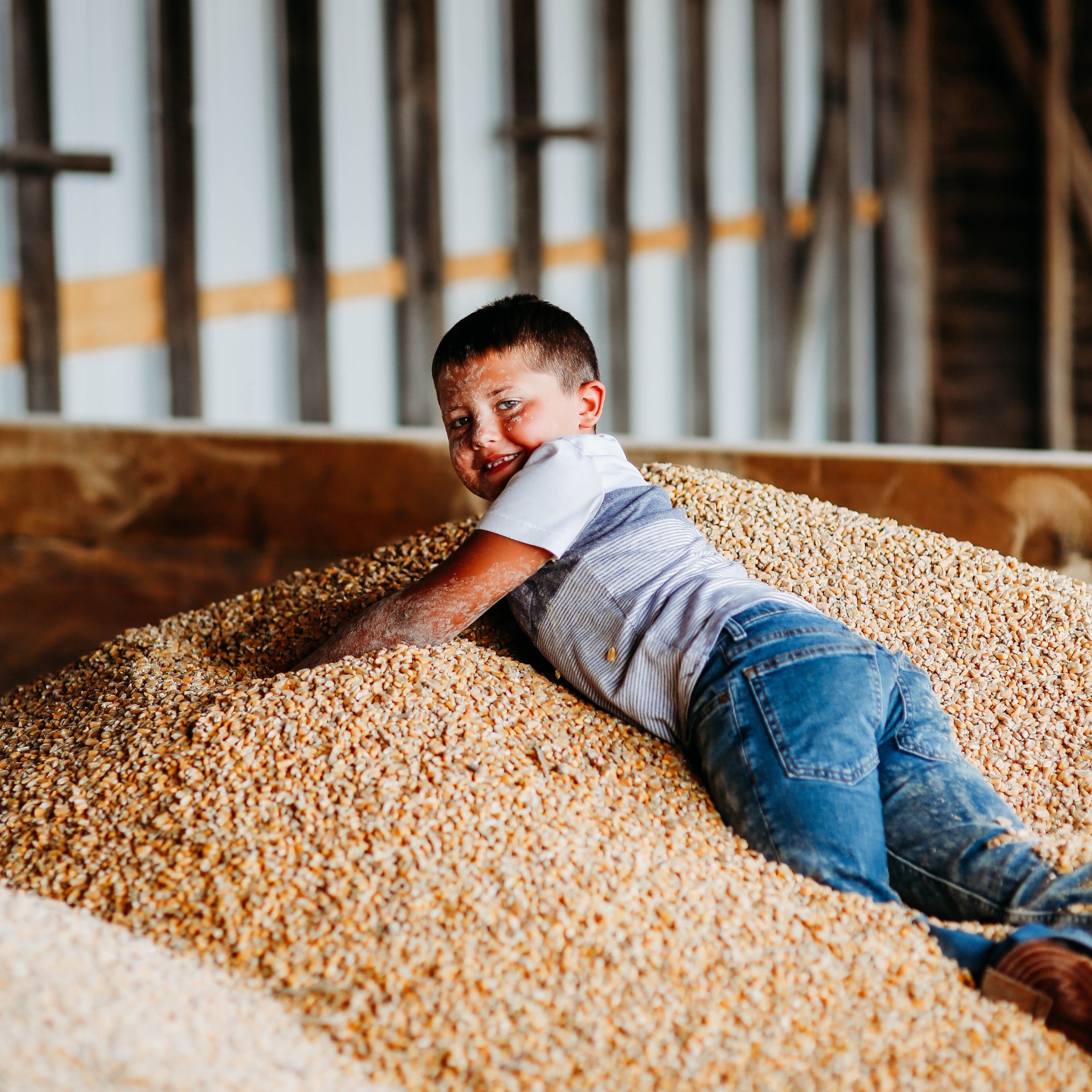 Giant Corn Pit at the Endless View Farms Tulip Festival