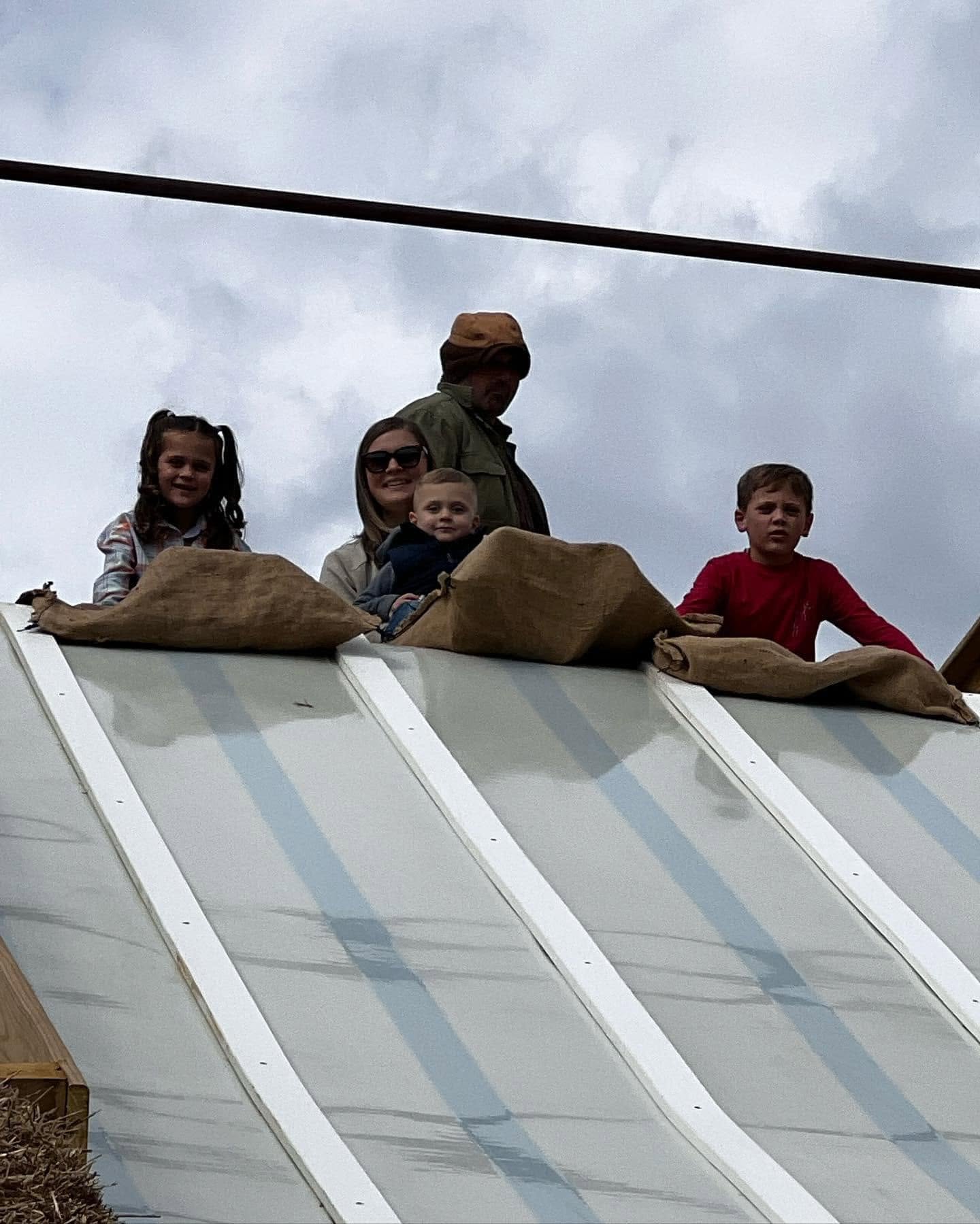 School field trip group at Endless View Farms in Crimora, Virginia