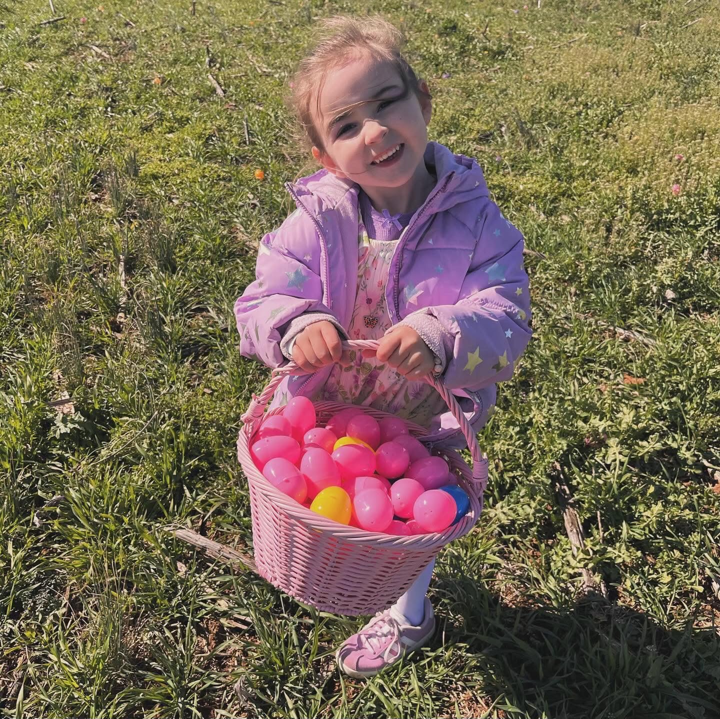 Easter egg hunt at Endless View Farms in Crimora, Virginia