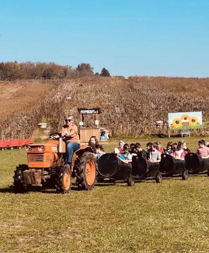 Cattle Drive Barrel Train at Endless View Farms