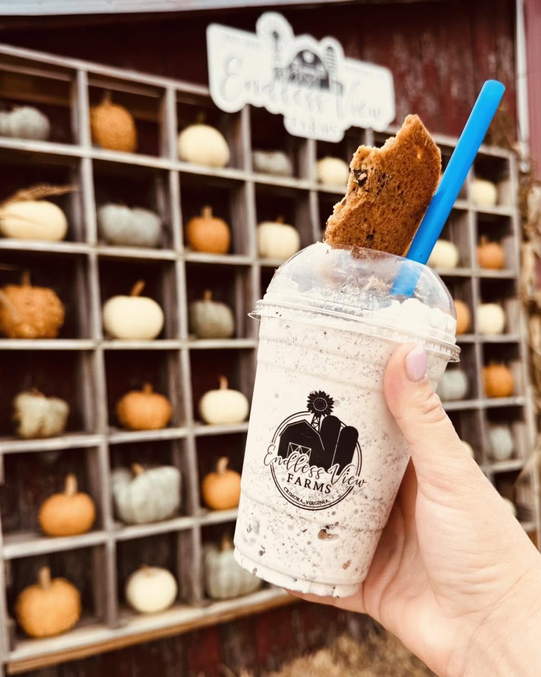 Apple cider slushie from the new kitchen at Endless View Farms